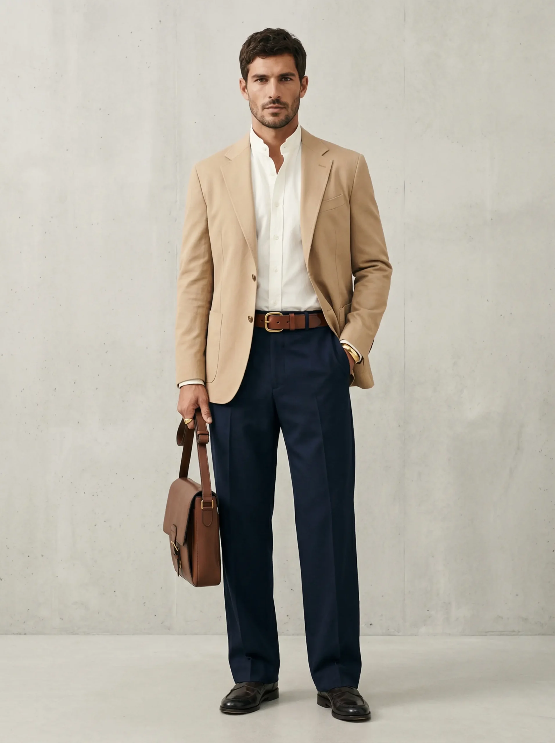 Copy This: Baggy Summer Suit with Chunky Belt & Gold Accents